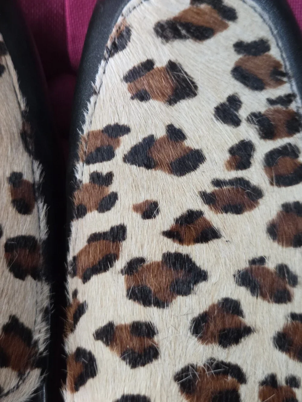 Walking Cradles Black Loafers with Leopard Print Vamp